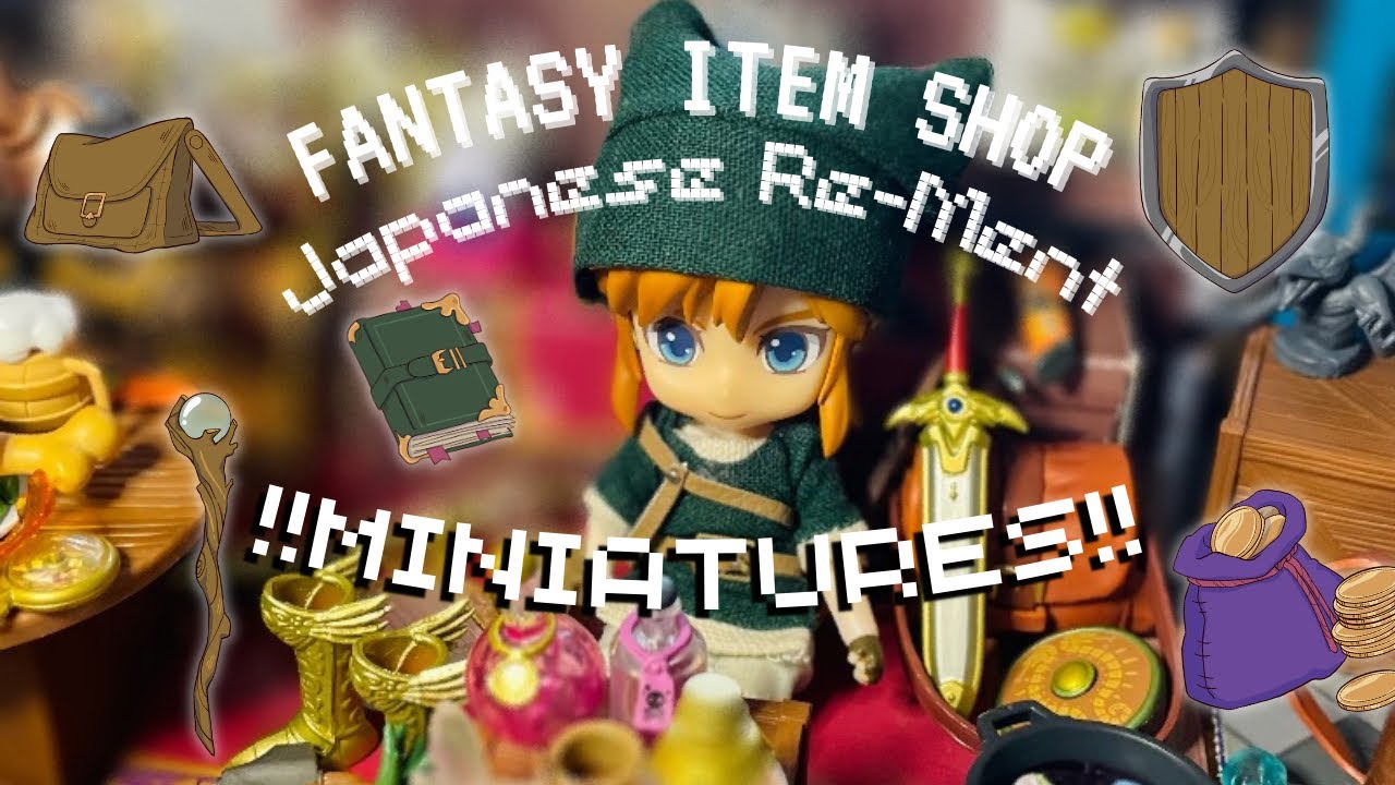 Fantasy Adventure Shop Re-Ment MINIATURES~ BOTW, Anime, Gamer Themed Toys!