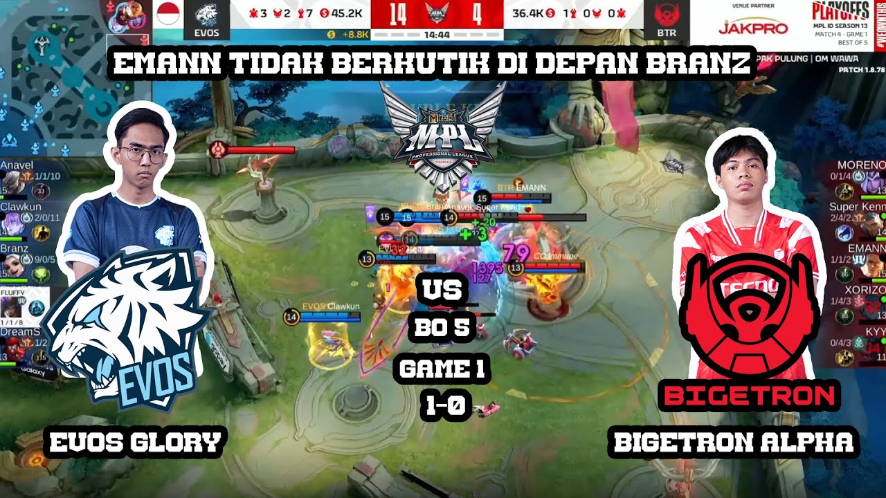 FULL MATCH EVOS GLORY VS BIGETRON ALPHA BO 5 GAME 1 MPL INDONESIA SEASON 13  UPPER BRACKET