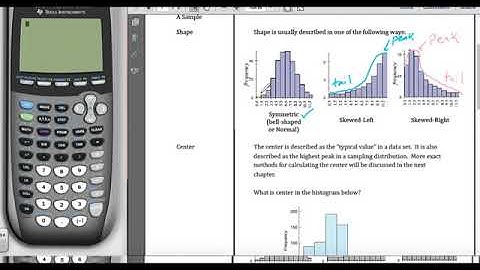 STA2023 Chapter 2 Video 4 Describing Graphs Displaying Numeric Data