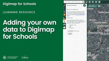 Adding your own data to Digimap for Schools