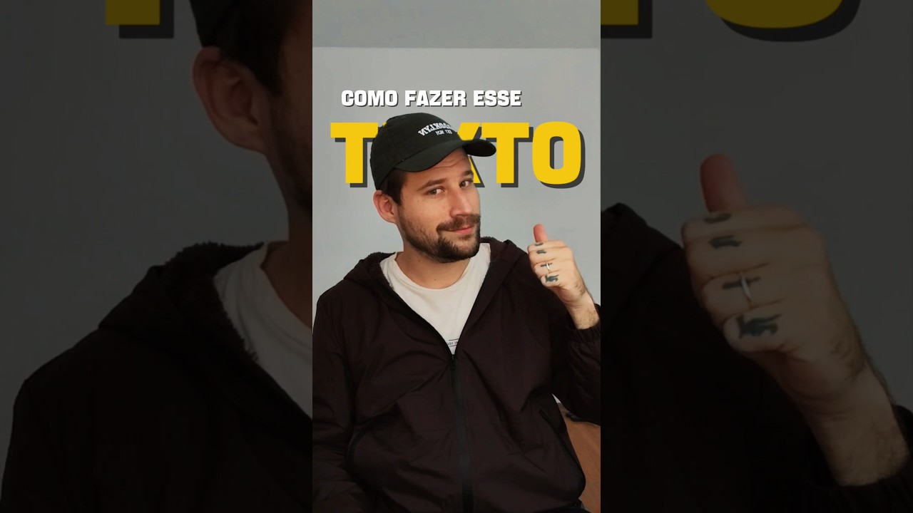 Nesse shorts te ensino a fazer efeito de legenda sobreposta no Capcut