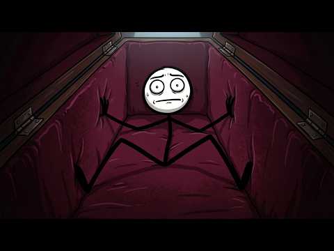 You wake up inside a coffin