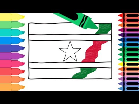 how-to-draw-suriname-flag---coloring-pages-for-kids---drawing-the-surinamese-flag-|-tanimated-toys