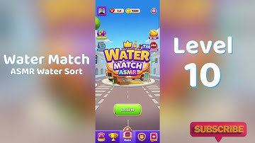 Water Match Level 10 Walkthrough 💧🎮 | Water Match ASMR Water Sort | Solutionguruji