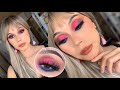 MAQUILLAJE NEUTRO Y ROSA AZUL GLAM LOOK 2026 #foryou #tutorial #makeupartist #maquillaje 