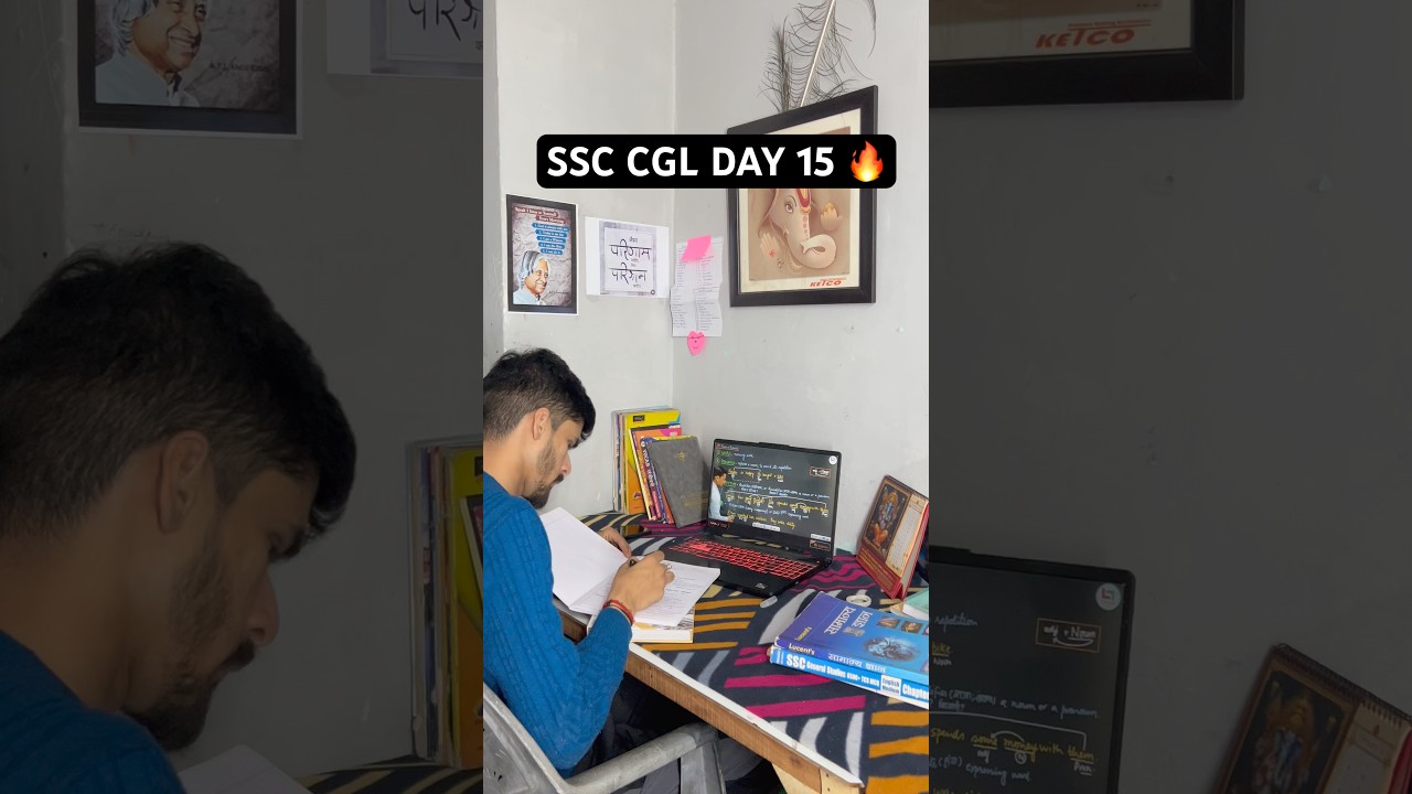 SSC CGL DAY 15 🔥|| SSC MINI VLOG 