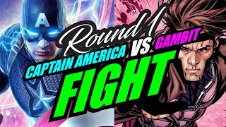 Round 1: captain america fight gambit ...