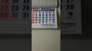 Mi calendario de Agosto 2021 #shorts