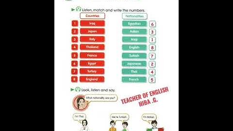 5th primary / Unit 1 Lesson 3 p.10