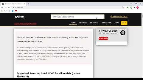How To Download Samsung SM-T725C Galaxy Tab S5e Stock Firmware (Flash File) For Android Device