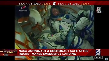 Astronauts forced to make emergency landing after launch failure