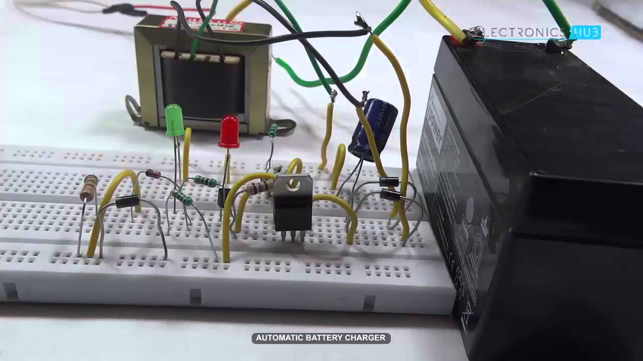 Automatic Battery Charger Using Lm317 Youtube