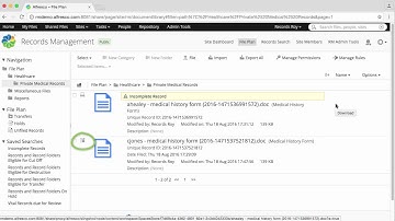 Alfresco Records Management 2.5 - Processing records