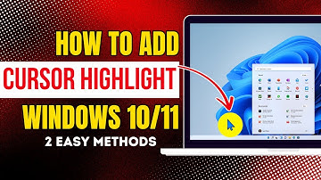 Highlight mouse cursor pointer in windows 10/11 2 easy methods without using any software