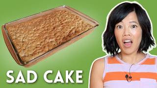 The Cake That's Supposed to FAIL  Old Fashioned Sad Cake  Only 5 Ingredients!