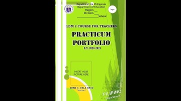 LDM2 practicum portfolio for teachers | LDM2 guide | LDM2 sample | LDM2 template