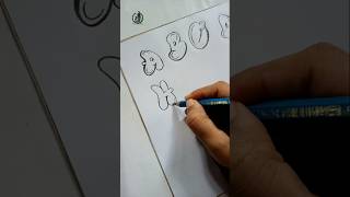 Funny Letter H drawing..#drawing #letterdrawing #shorts