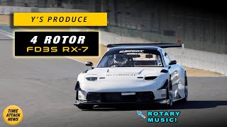 4 Rotor FD3S RAW Sounds - Y's Produce RX7 at TSUKUBA CIRCUIT - ATTACK 2024
