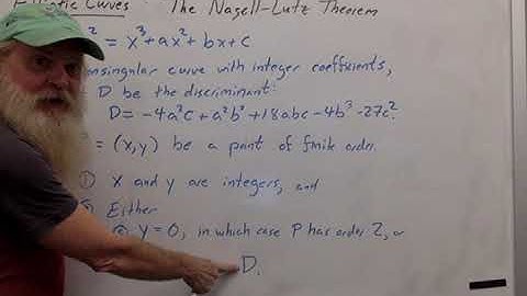 Elliptic Curves Video 5