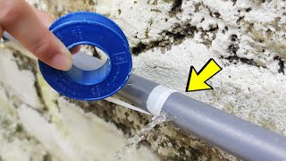 brilliant tricks to repair pvc pipes! repair a burst pvc pipe without turning off the water