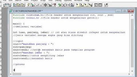 [C++] Cara Menghitung Luas Persegi Panjang #3