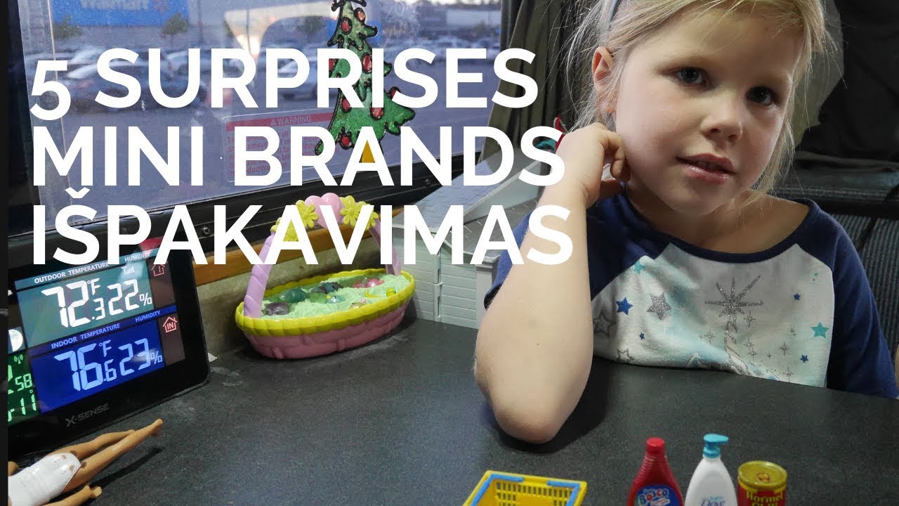 IŠPAKAVIMAS MINI BRANDS! YouTube