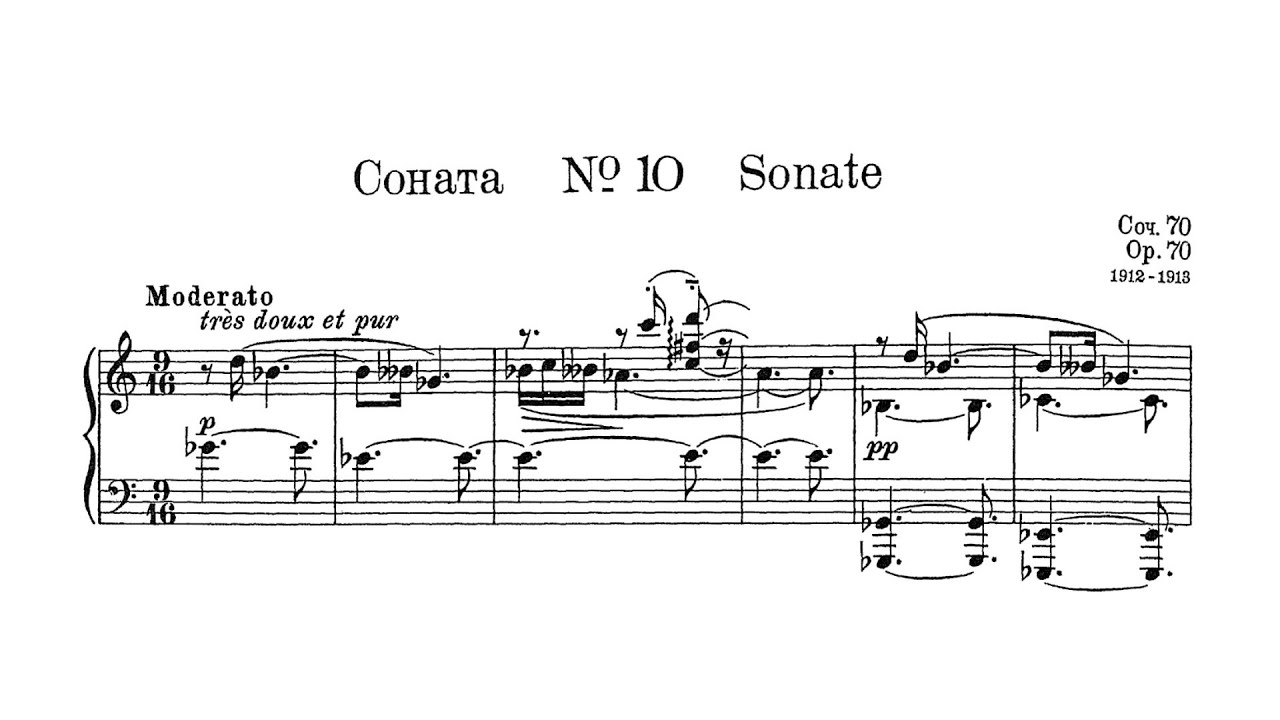 SCRIABIN Sonata No. 10 昆虫 La Nuit 最終値下げ Scriabin 