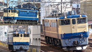 【汽笛あり】いつまで見れるかEF65PF形 黒砂試単・2月下旬～3月