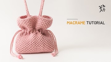 [Eng sub] Macrame bag tutorial #70