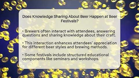 Does Knowledge Sharing About Beer Happen at Beer Festivals? | The Pint Guy