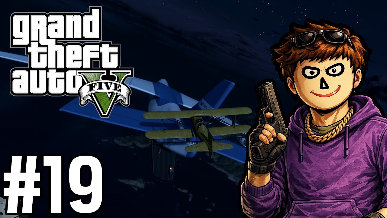 GTA V PL (19) - Trevor kradnie samolot... w locie!!!