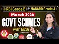 RBI Grade B & NABARD Grade A 2026 | March 2026 Govt Schemes | Important Schemes | By Ritika Chawla
