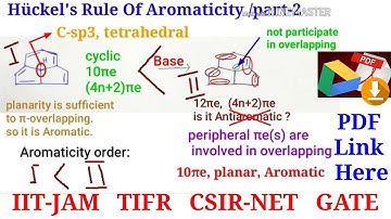 #Animation Aromaticity (part-2) IIT JEE UG NEET JAM TIFR DRDO CSIR NET GATE