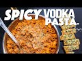 SPICY (VODKA) PASTA AND GARLIC BREAD DINNER | SAM THE COOKING GUY