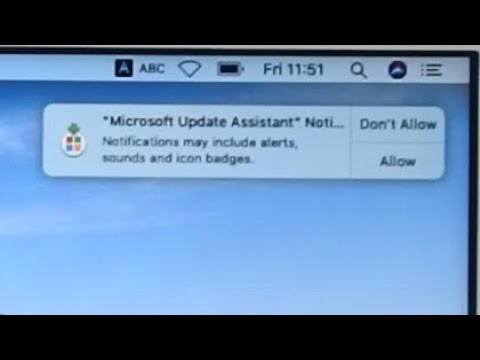 Disable and remove annoying Microsoft Update Assistant notifications and turn off updates on Mac