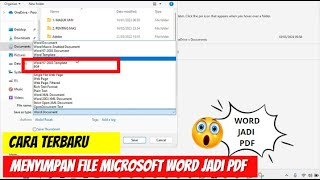 Cara Menyimpan File Microsoft Word ke File PDF di Laptop