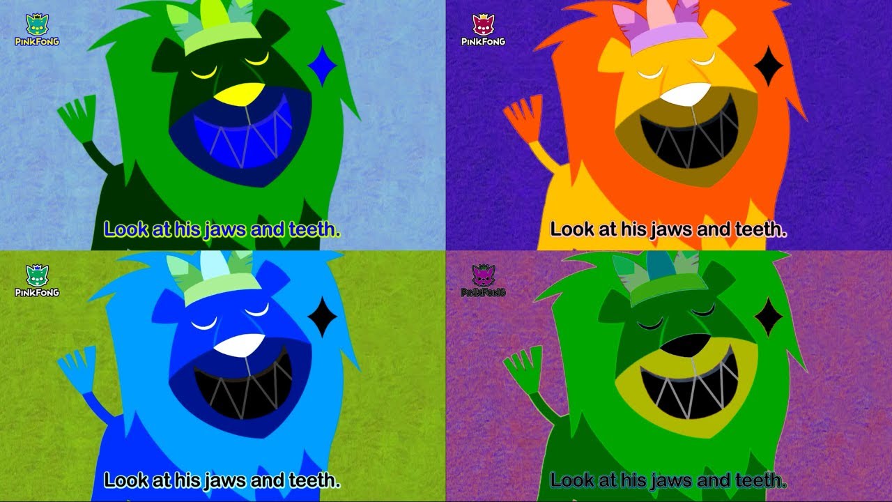 1 MILLION PINKFONG THE LION ANIMAL SONG PART 1 Team Bahay 2.0 SUPER