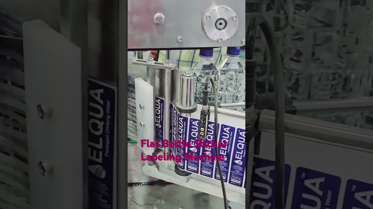 Flat Bottle Sticker Labeling Machine