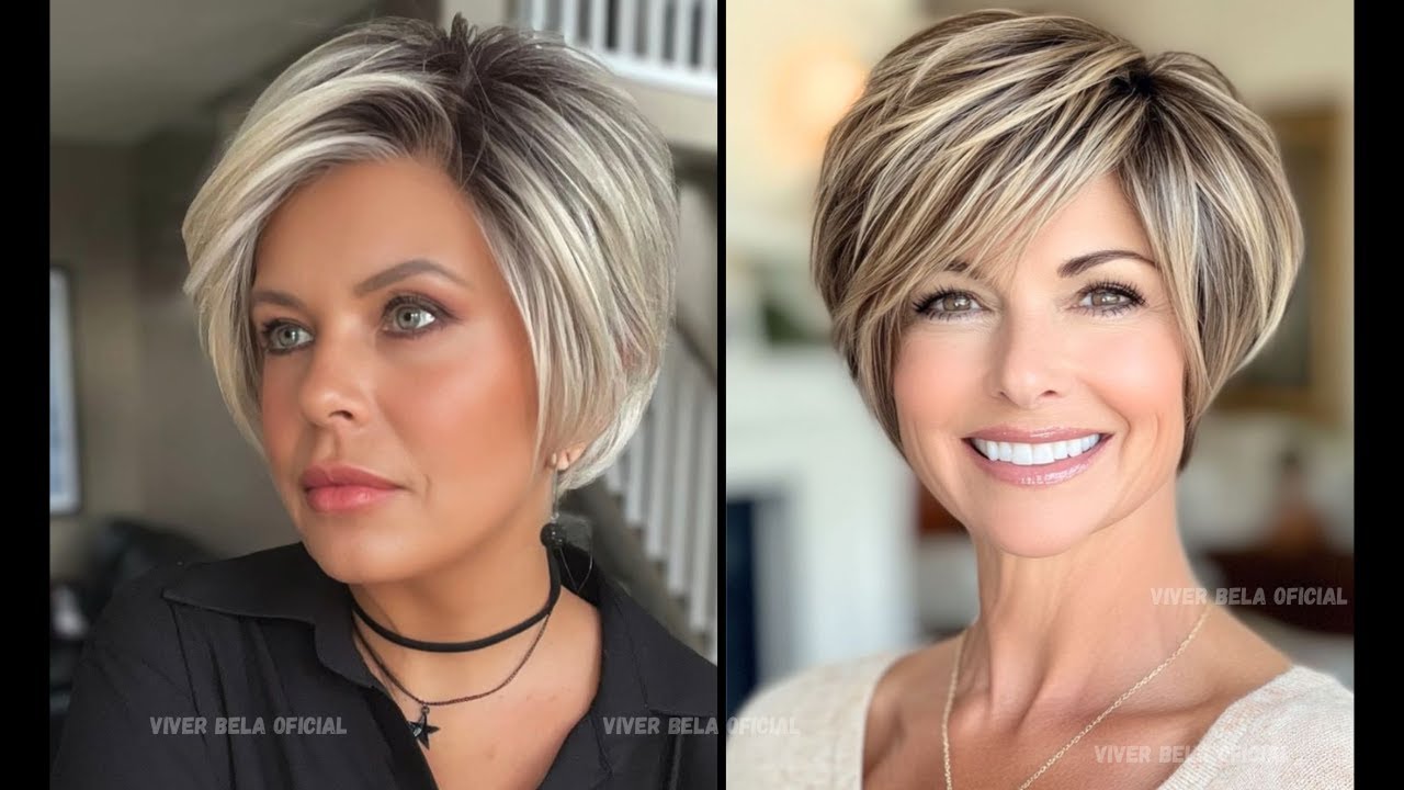 TOP 10 CORTES DE CABELO CURTO FEMININO +50 ANOS TENDÊNCIA 2024 - YouTube