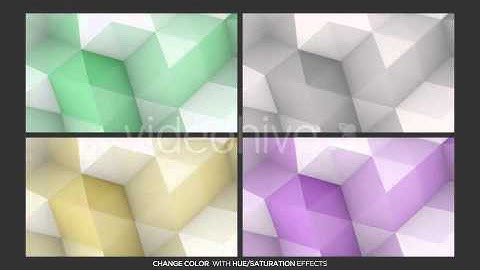 After Effects project - Clean Geometric Polygons Loop 1