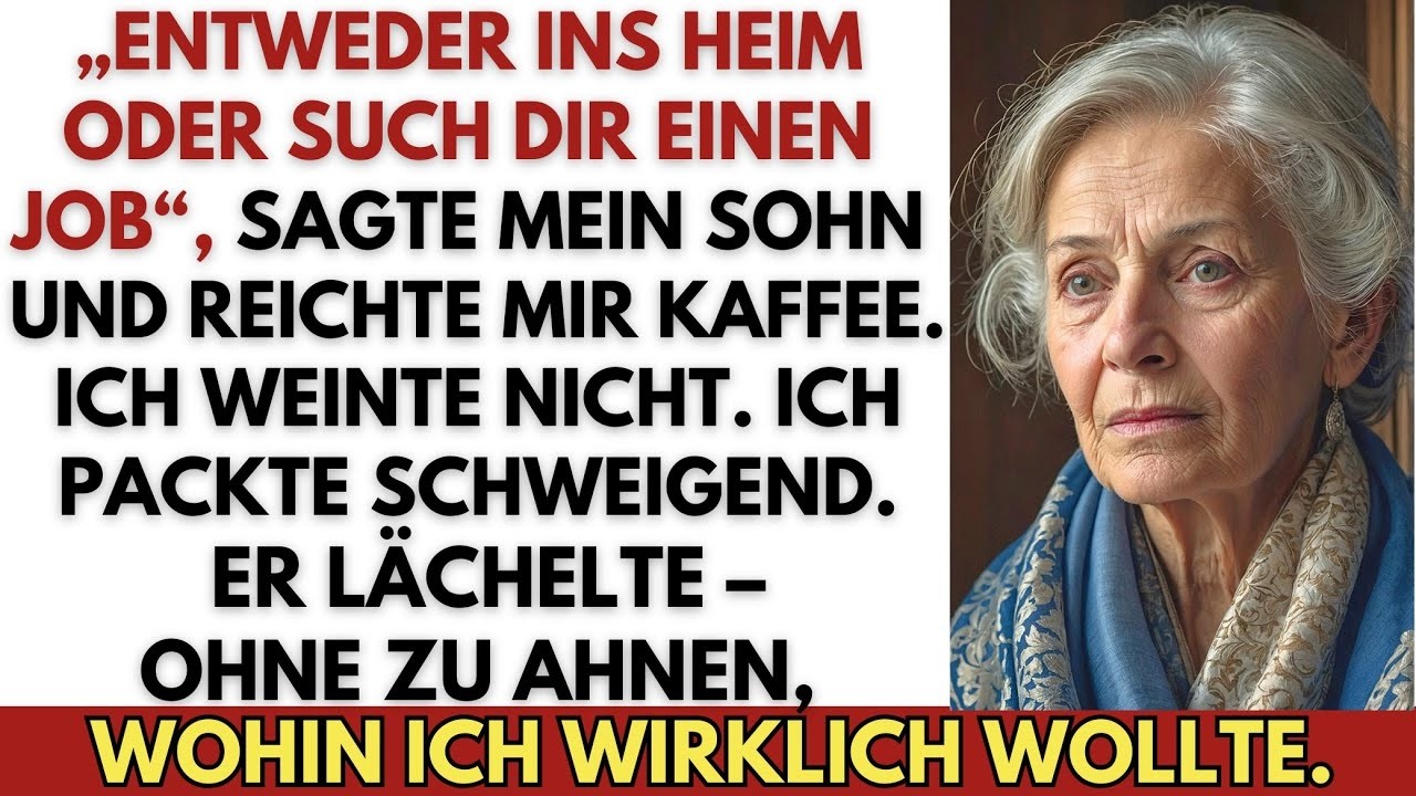 Mein Sohn lächelte, als er sah, wie ich packte – doch er ahnte nicht, wohin ich ging.