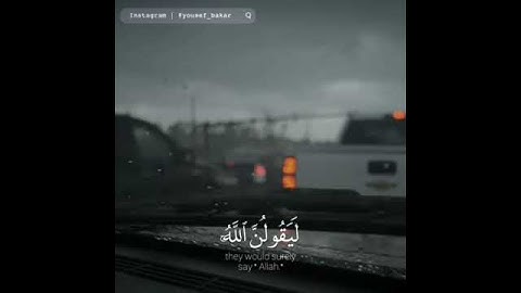 ولئن سألتهم من نزل من السماء ماء القارئ عبدالرحمن مسعد