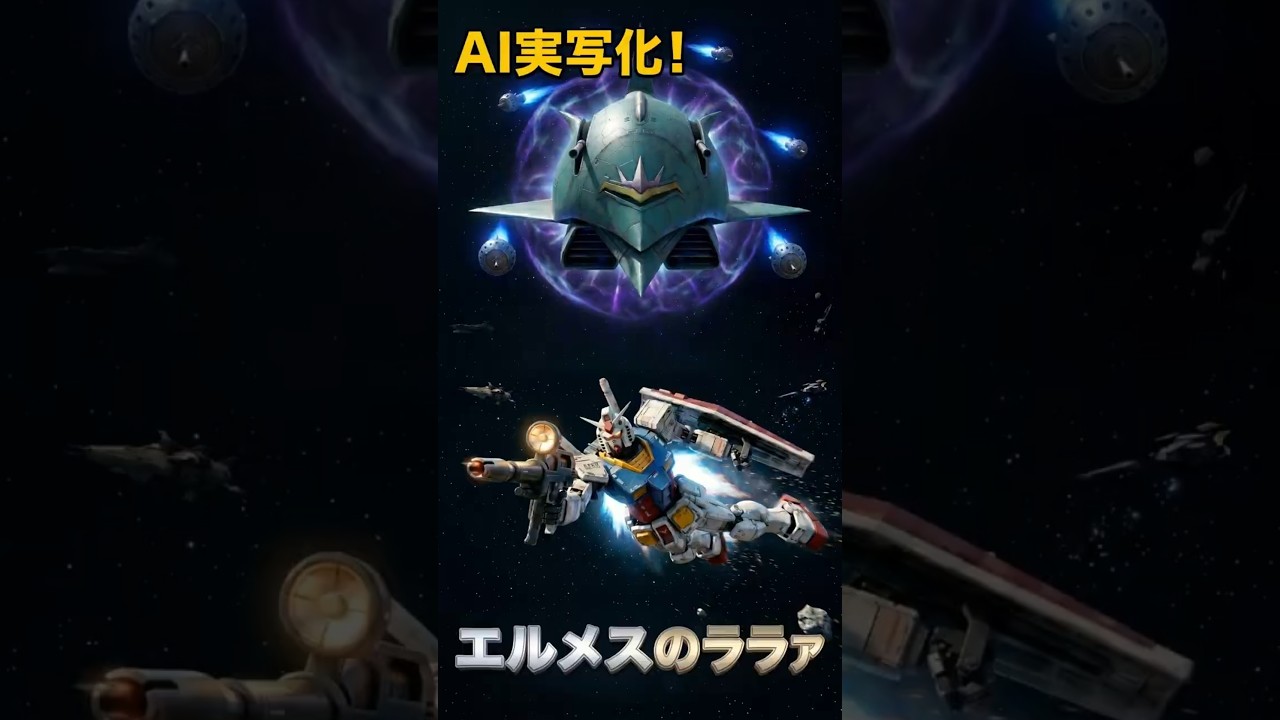 ＜次回予告！＞　機動戦士ガンダム "エルメスのララァ"　このガンプラ、動くぞ！ AI GUNDAM MOVIE【AI実写化】 #ガンダム #アニメ #ai #gundam #ailiveaction