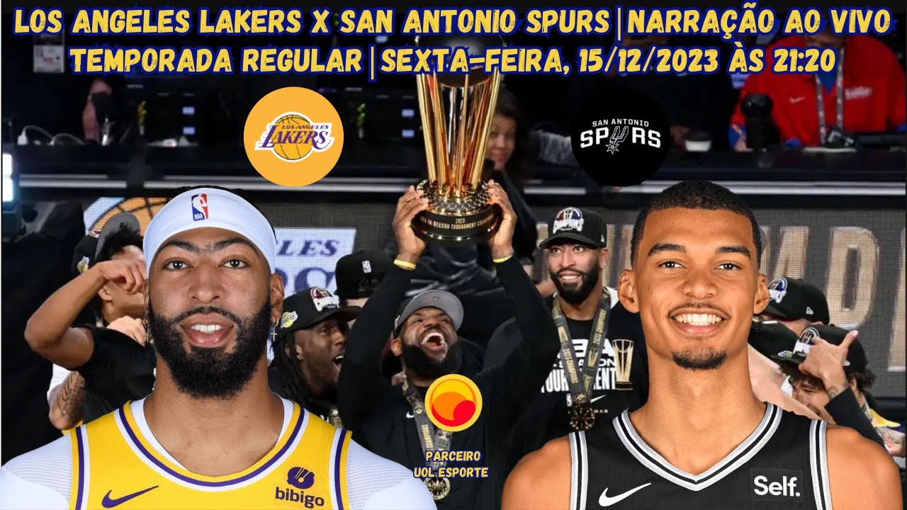 NBA AO VIVO - SAN ANTONIO SPURS X LOS ANGELES LAKERS