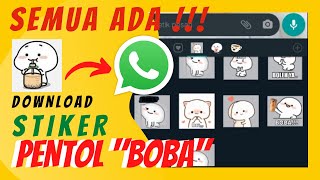 CARA DOWNLOAD & PASANG STIKER PENTOL BOBA KE WHATSAPP-Viral TikTok screenshot 5