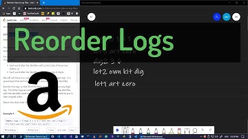 Reorder Data in Log Files | Leetcode | Amazon | Top Coding Interview Questions