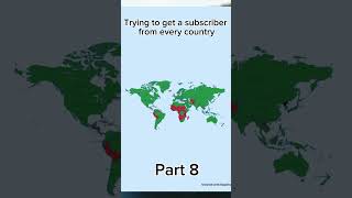 Trying to get a subscriber from every country (Part 8) #shorts #geography #mapping #countries