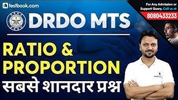 Most Important Ratio and Proportion Questions for DRDO MTS 2020 |  Math for DRDO Ceptam | Vineet Sir