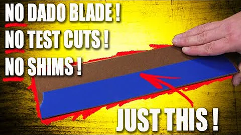 This table saw trick may FINALLY end dado blades