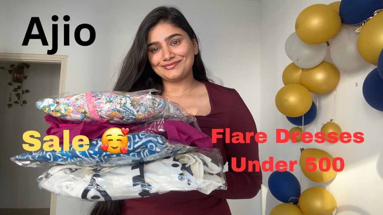 AJIO Flared Dress Haul|| AJIO Flare Dress ||🥰